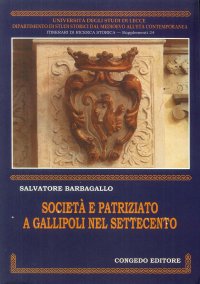 Immagine copertina libro Società e patriziato a Gallipoli nel Settecento