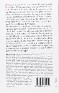 Immagine copertina libro Carnia. 17ª-19ª organizzazione comunitaria e strutture economiche nel sistema alpino