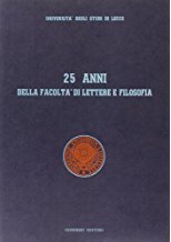 Immagine copertina libro Venticinque anni della Facoltà di lettere e filosofia