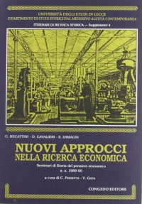 Immagine copertina libro Nuovi approcci nella ricerca economica
