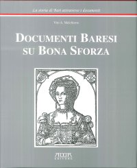 Immagine copertina libro Documenti baresi su Bona Sforza