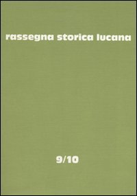 Immagine copertina libro Rassegna storica lucana (9-10)