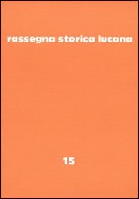 Immagine copertina libro Rassegna storica lucana. Vol. 15