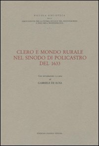 Immagine copertina libro Clero e mondo rurale nel sinodo di Policastro del 1633