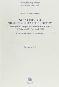 Immagine copertina libro Nota critica su «Responsabilità per il creato»
