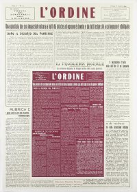 Immagine copertina libro L'Ordine. Periodico della Democrazia Cristiana di Basilicata (1944-1946) rist. anast.