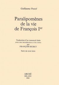 Immagine copertina libro Paralipomènes de la vie de François Ier
