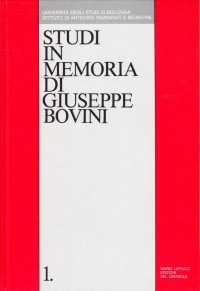 Immagine copertina libro Studi in memoria di Giuseppe Bovini