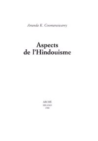 Immagine copertina libro Aspects de l'hindouisme. Six essais