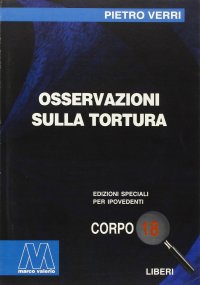 Immagine copertina libro Osservazioni sulla tortura. Ediz. per ipovedenti