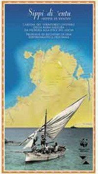 Immagine copertina libro Sippi di 'entu. Cartina costiera da Vignola alla foce del Liscia