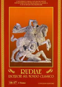Immagine copertina libro Rudiae. Ricerche sul mondo classico vol. 16-17/1
