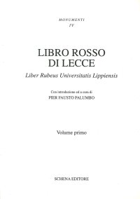 Immagine copertina libro Libro rosso di Lecce. Liber rubeus Universitatis lippiensis