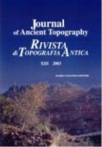 Immagine copertina libro Journal of ancient topography-Rivista di topografia antica. Ediz. bilingue. Vol. 13