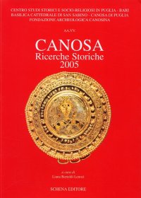 Immagine copertina libro Canosa. Ricerche storiche 2005