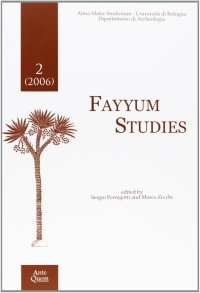 Immagine copertina libro Fayyum studies (2006). Vol. 2