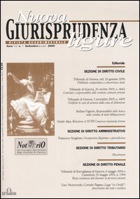 Immagine copertina libro Nuova giurisprudenza ligure (2005). Vol. 3