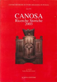 Immagine copertina libro Canosa. Ricerche storiche 2003
