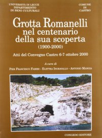 Immagine copertina libro Grotta Romanelli nel centenario della sua scoperta (1900-2000)