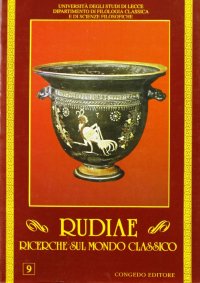 Immagine copertina libro Rudiae. Ricerche sul mondo classico. Vol. 9