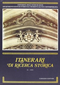 Immagine copertina libro Itinerari di ricerca storica. Vol. 9