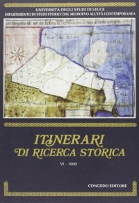 Immagine copertina libro Itinerari di ricerca storica. Vol. 6