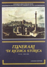 Immagine copertina libro Itinerari di ricerca storica (7-8)