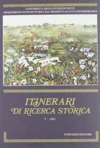 Immagine copertina libro Itinerari di ricerca storica. Vol. 5