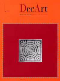 Immagine copertina libro DecArt. Rivista di arti decorative. A magazine for the Decorative Arts. 1