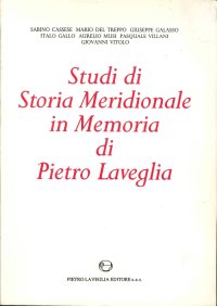Immagine copertina libro Studi di Storia Meridionale in memoria di Pietro Laveglia