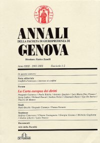 Immagine copertina libro Annali della Facoltà di giurisprudenza di Genova