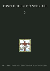 Immagine copertina libro Inventario e regesti dell'Archivio del Sacro Convento d'Assisi