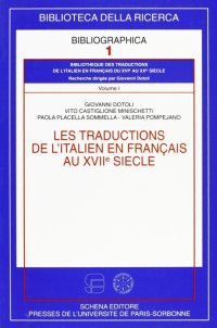 Immagine copertina libro Les traductions de l'italien en francais au XVII/e siècle