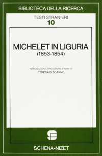 Immagine copertina libro Michelet in Liguria (1853-1854)