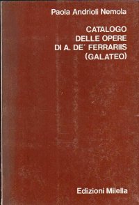 Immagine copertina libro Catalogo delle opere di A. De' Ferraris. Galateo