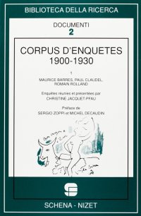 Immagine copertina libro Corpus d'enquête