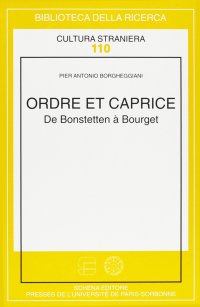 Immagine copertina libro Ordre et caprice. De Bonstetten à Bourget