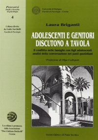 Immagine copertina libro Adolescenti e genitori discutono a tavola. Il conflitto nelle famiglie con figli adolescenti