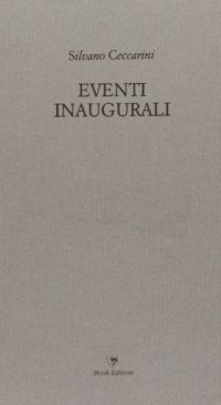 Immagine copertina libro Eventi inaugurali