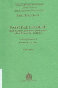 Immagine copertina libro Passi del leggere