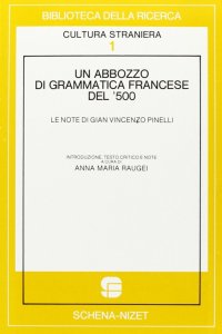 Immagine copertina libro Un abbozzo di grammatica francese