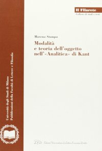 Immagine copertina libro Modalità e teoria dell'oggetto nell'«Analitica» di Kant
