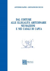Immagine copertina libro Dal costume alle illegalità abitudinarie nei mazzoni e nei casali di Capua