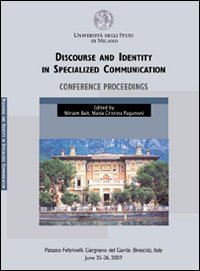 Immagine copertina libro Discourse and identity in specialized communication Conference proceedings