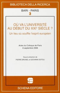 Immagine copertina libro Où va l'université au début du XXIe siècle? Un lieu où souffle l'esprit européen