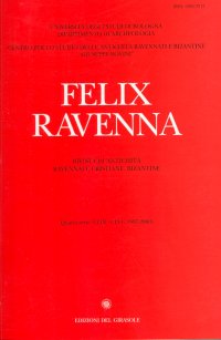 Immagine copertina libro Felix Ravenna. Rivista di antichità ravennati, cristiane, bizantine