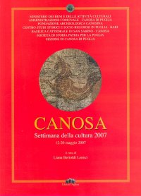 Immagine copertina libro Canosa. Settimana della cultura (12-20 maggio 2007)