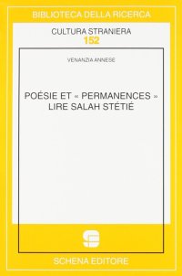 Immagine copertina libro Poésie et «permanences». Lire Salah Stétié