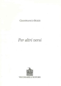 Immagine copertina libro Per altri versi