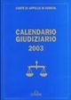 Immagine copertina libro Calendario giudiziario 2003